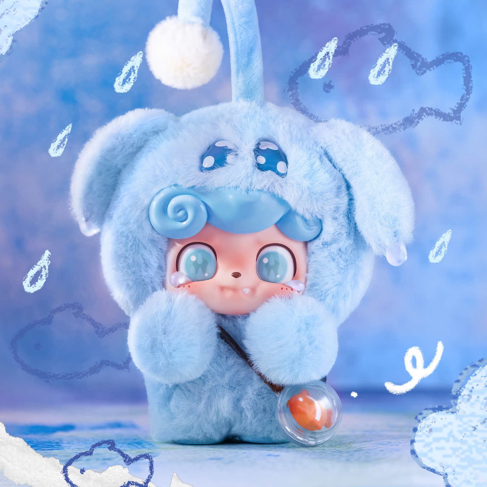 Q.KID - Emotional Hairy Monsters Plush Blind Box